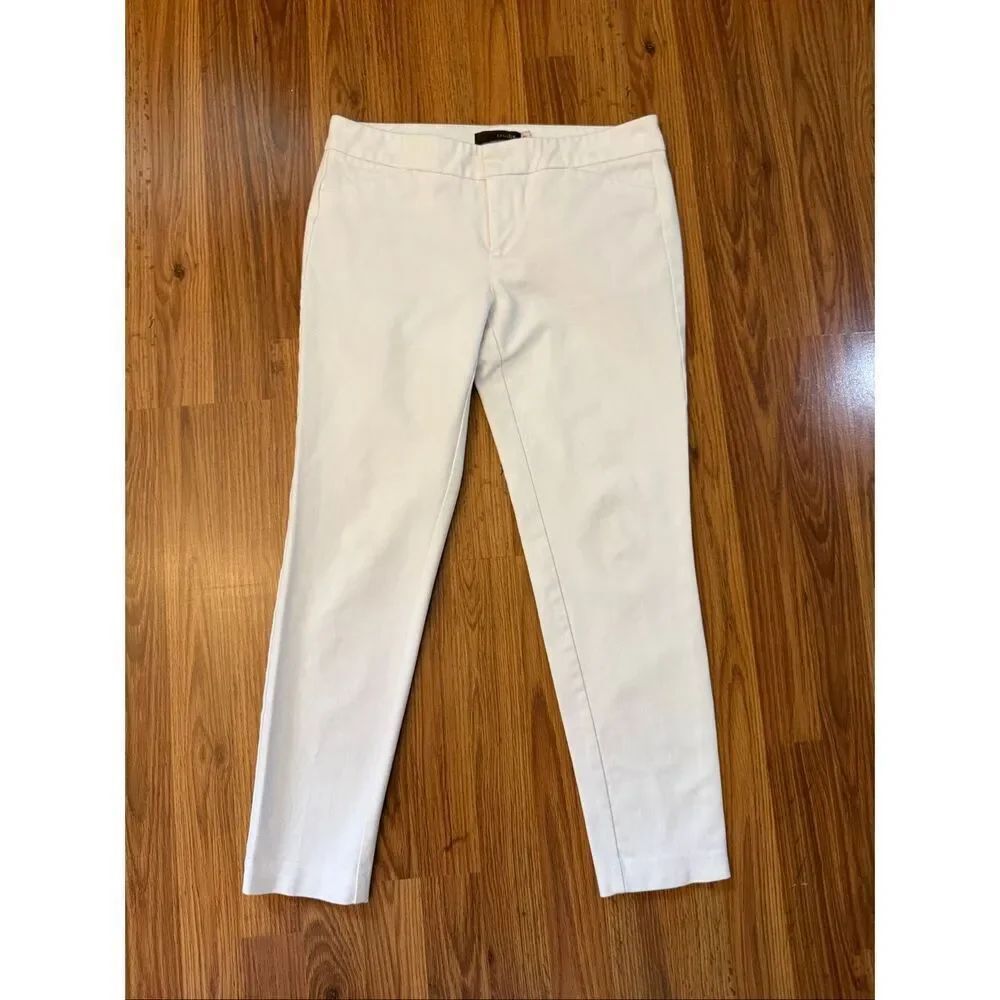 Crosby. Women's Mid-rise Skinny Beck Stretch Ankle Pants White Size 6